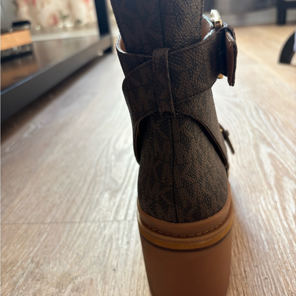 Michael Kors Brown Combat Boots - Picture 3 of 6
